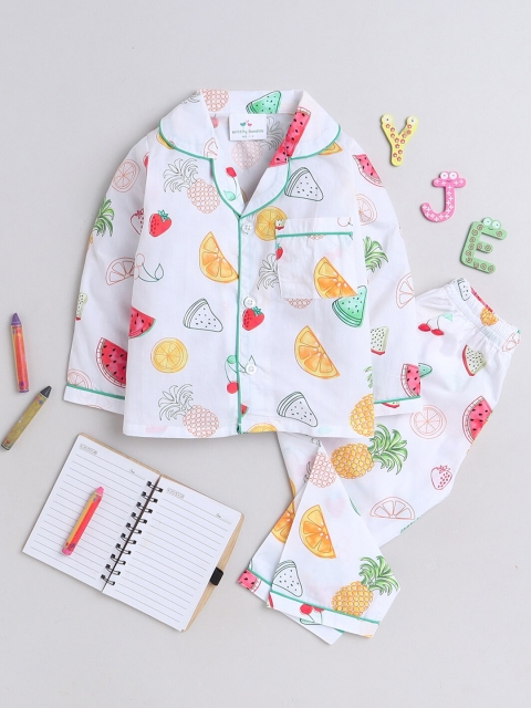 Knitting Doodles Kids Printed Night suit