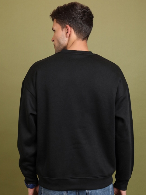 HIGHLANDER Typography Printed Drop Shoulder Oversized Pullover - Image 5