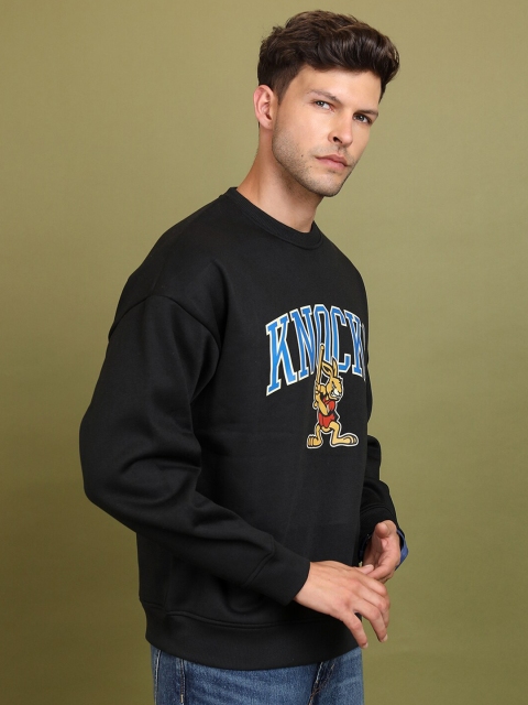 HIGHLANDER Typography Printed Drop Shoulder Oversized Pullover - Image 3