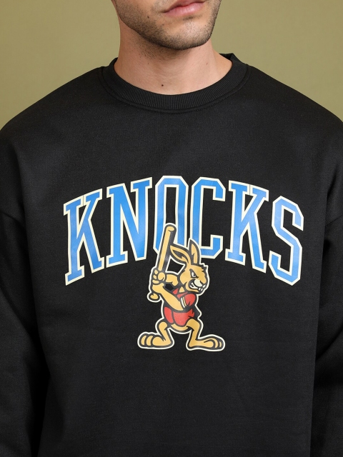 HIGHLANDER Typography Printed Drop Shoulder Oversized Pullover - Image 2