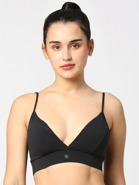LAASA SPORTS Half Coverage Seamless Workout Bra With Dr Fit & All Day Comfort