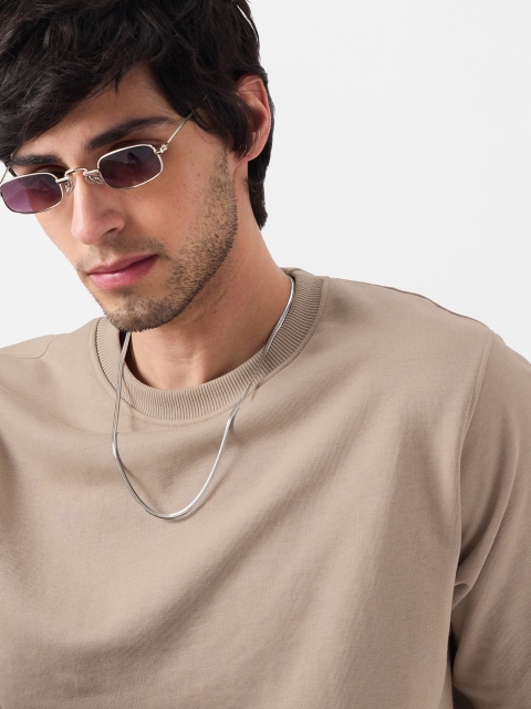 The Souled Store Taupe Long Sleeves Pullover - Image 2