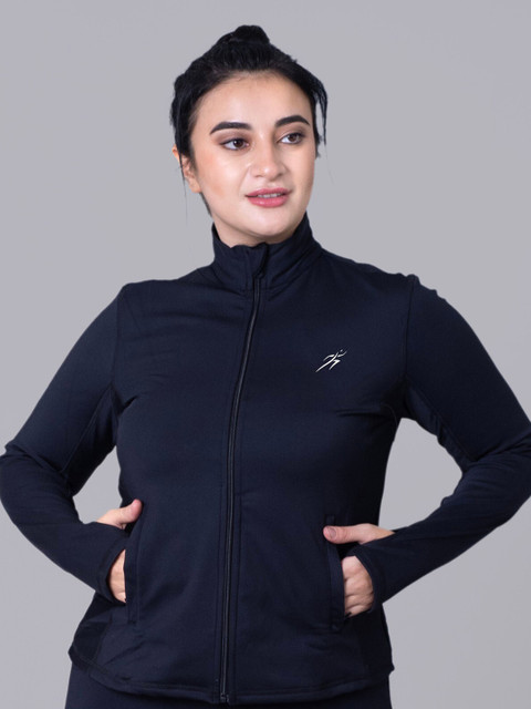 Keepfit Mock-Collar Mid-Rise Tracksuit