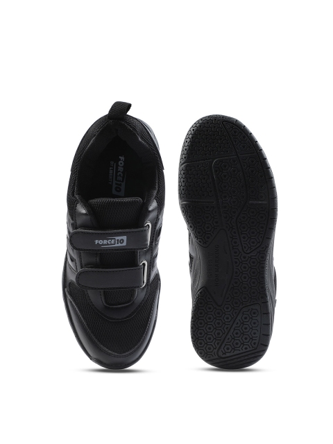 Liberty Force10 kids Black Velcro School Shoes - Image 5