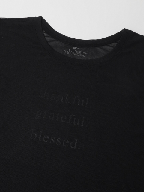 MKH Typography Printed Drop-Shoulder Sleeves Dri-FIT Relaxed Fit T-shirt - Image 7