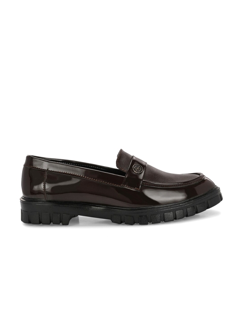 HERE&NOW Men Coffee Brown Formal Penny Loafers - Image 4