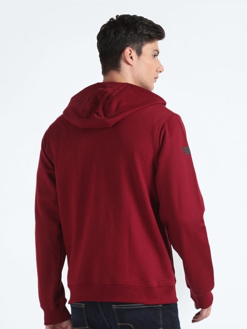 Flying Machine Long Sleeves Applique Hood Front Open Sweatshirt - Image 4