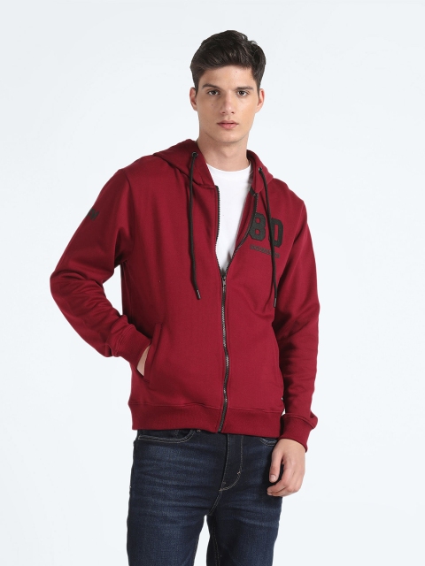 Flying Machine Long Sleeves Applique Hood Front Open Sweatshirt - Image 6