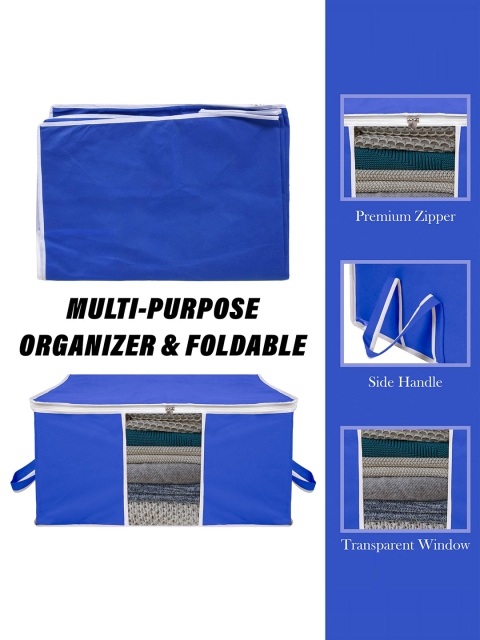 Kuber Industries Blue 6 Pieces Cloth Organizer Storage Bag - Image 4