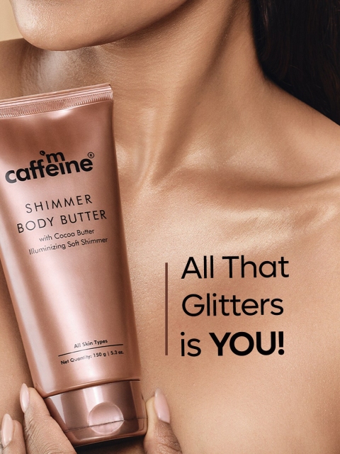 MCaffeine Shimmer Body Butter with Cocoa & Shea Butter - 150 g - Image 6