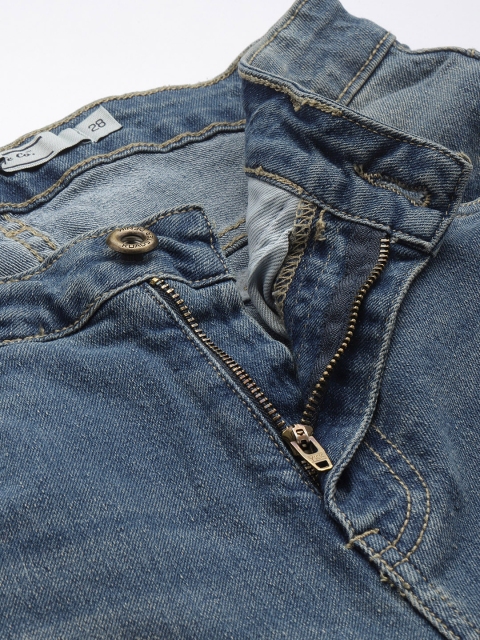 The Roadster Life Co. Women Straight Fit High-Rise Heavy Fade Stretchable Jeans - Image 5