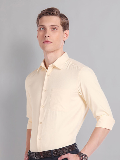 AD By Arvind Textured Dobby Formal Shirt - Image 3