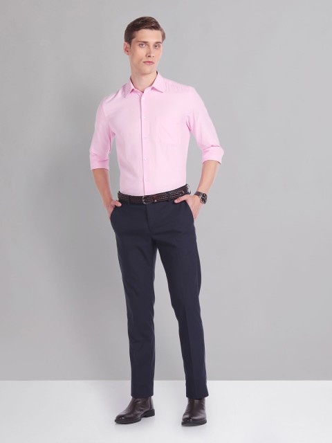 AD By Arvind Regular Fit Dobby Formal Shirt - Image 5