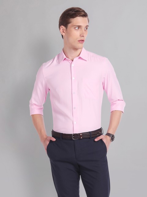 AD By Arvind Regular Fit Dobby Formal Shirt - Image 6
