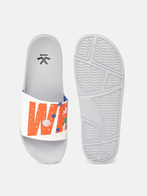 WROGN Men Brand Logo Printed Sliders - Image 4