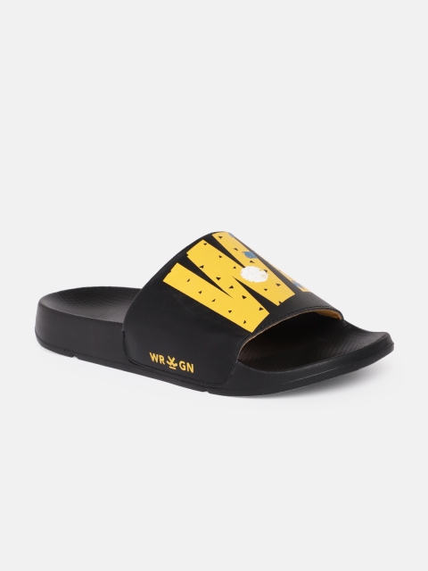 WROGN Men Brand Logo Printed Sliders - Image 2