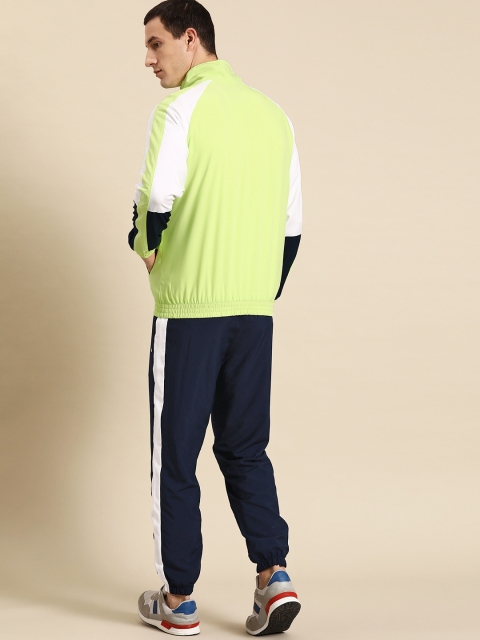 United Colors of Benetton Colourblocked Raglan Sleeves Mock Neck Front Zipper Tracksuit - Image 5