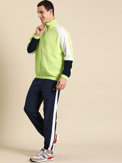 United Colors of Benetton Colourblocked Raglan Sleeves Mock Neck Front Zipper Tracksuit - Image 4