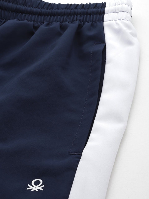 United Colors of Benetton Colourblocked Raglan Sleeves Mock Neck Front Zipper Tracksuit - Image 7