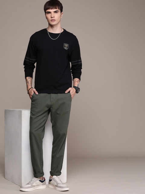 The Roadster Life Co. Men Pure Cotton Mid-Rise Chinos Trousers - Image 4