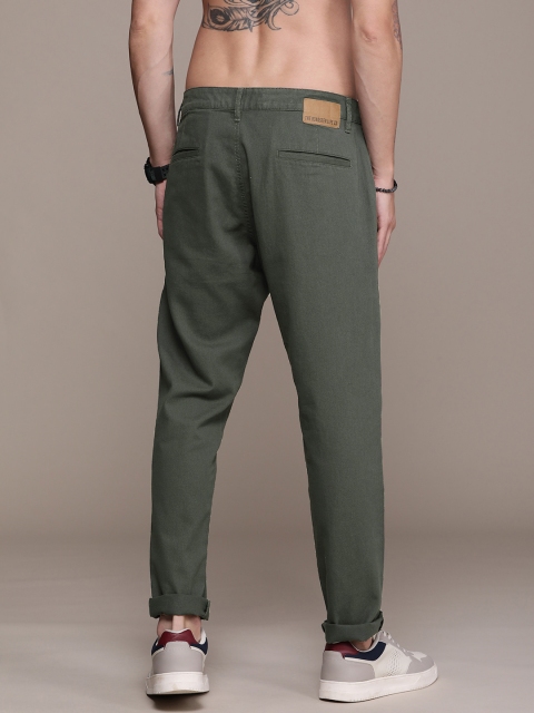 The Roadster Life Co. Men Pure Cotton Mid-Rise Chinos Trousers - Image 3