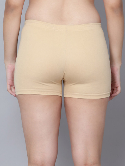 Aimly Women Pack Of 3 Skinny Fit Mid-Rise Stretchable Cycling Sports Shorts - Image 4