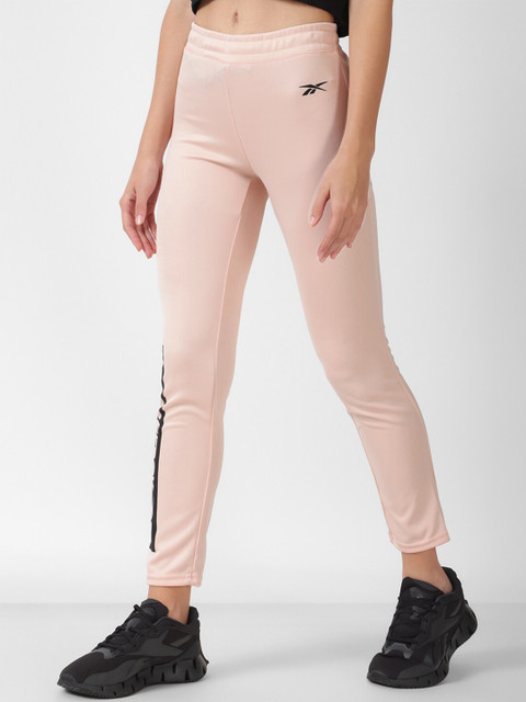 Reebok Women Brand Logo Printed Relaxed-Fit Track Pants - Image 2