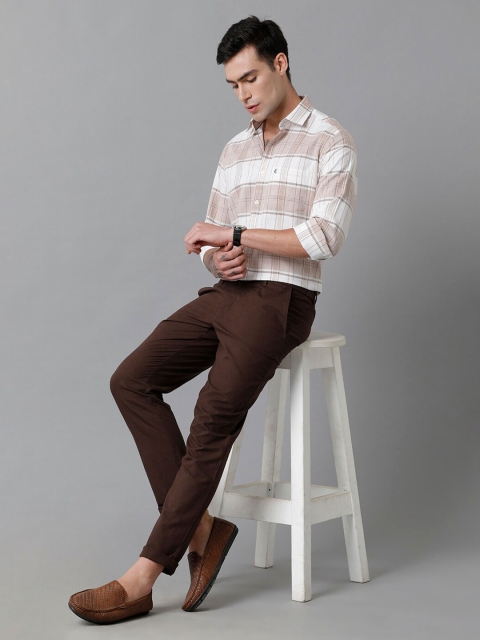 CAVALLO by Linen Club Tartan Checks Contemporary Slim Fit Comfortable Casual Shirt - Image 6