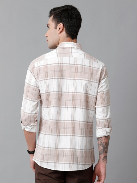 CAVALLO by Linen Club Tartan Checks Contemporary Slim Fit Comfortable Casual Shirt - Image 4