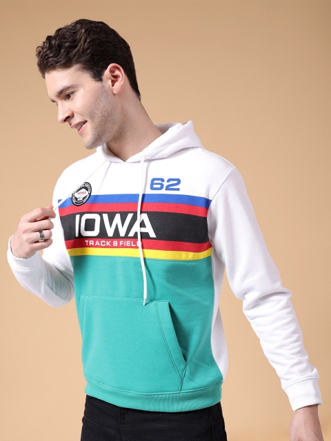 The Indian Garage Co Typography Printed Hooded Sweatshirt - Image 3