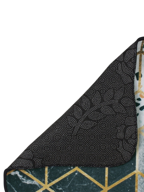Story@home Grey & Green Abstract Printed Anti-Slip Doormat - Image 3