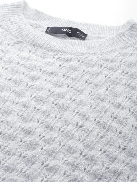 MANGO Women Self Design Pullover - Image 2