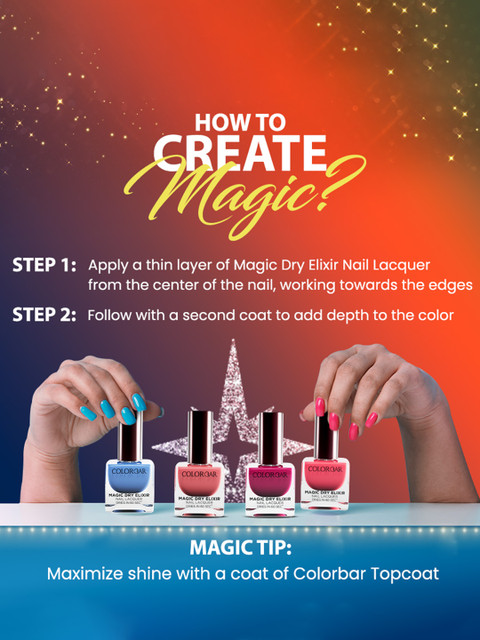 Colorbar Magic Dry Elixir Quick Dry Luxe Nail Lacquer 12ml - Pink Crystal 003 - Image 5