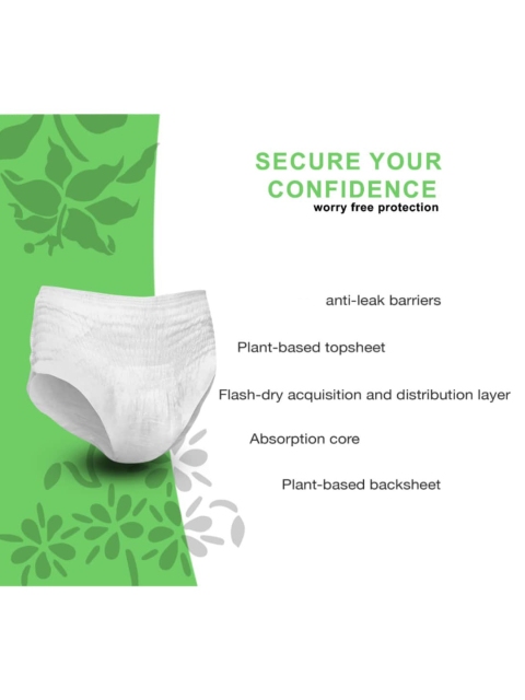 CareDone Women Pack of 9 Disposable Day and Overnight Leak Proof Period Panties - Small - Image 2