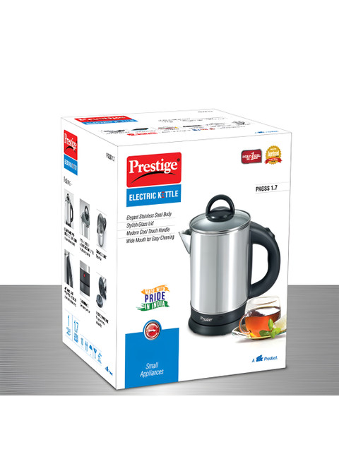 Prestige Black & Silver Electric Kettle 1.7 L - Image 6