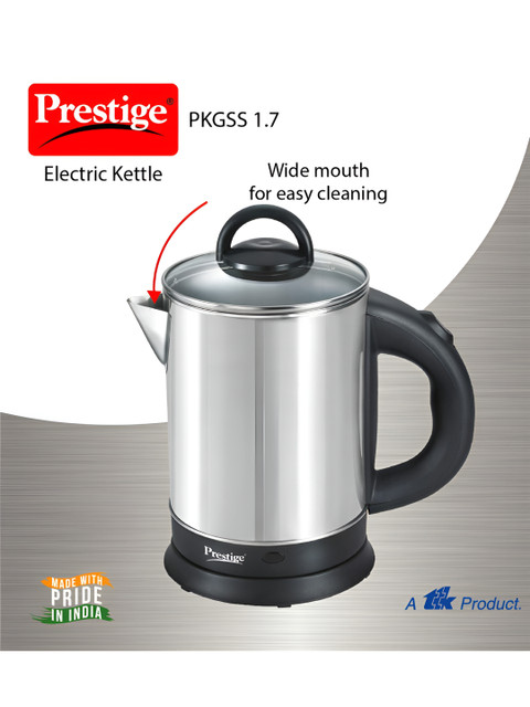Prestige Black & Silver Electric Kettle 1.7 L - Image 2