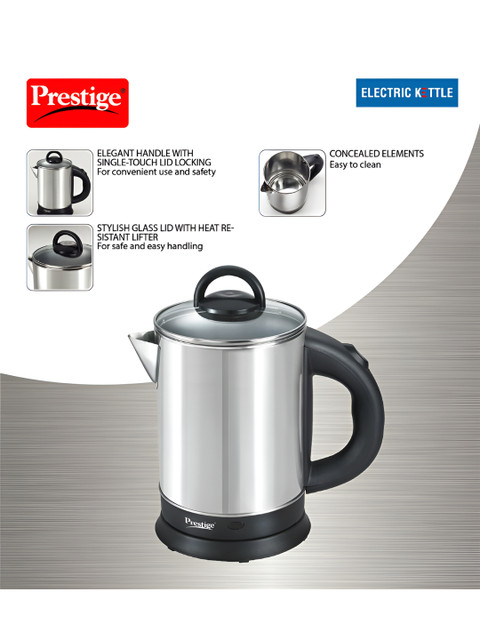 Prestige Black & Silver Electric Kettle 1.7 L - Image 5
