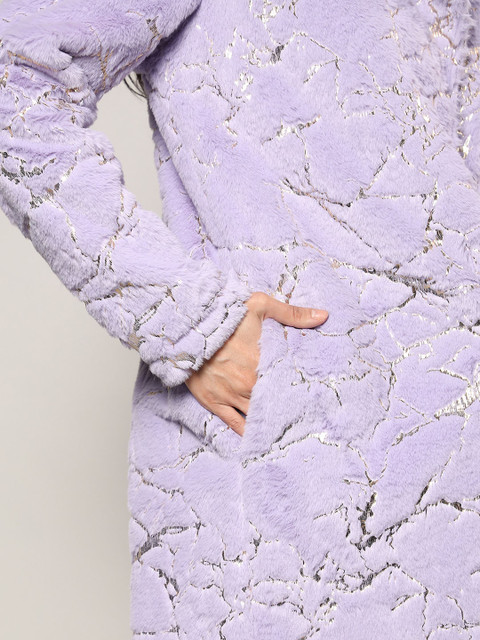 Campus Sutra Self Design Notched Lapel Single Breasted Longline Overcoat - Image 6