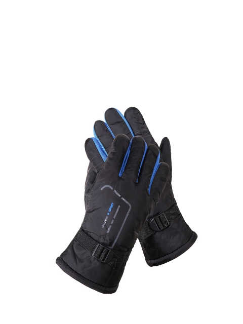 Alexvyan Men Wind & Snow Proof Thermal Soft Winter Protective Riding Gloves - Image 3