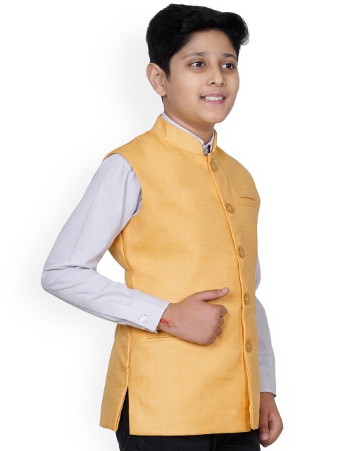 BAESD Boys Mandarin Collar Nehru Jacket - Image 3