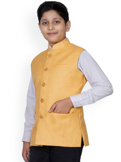 BAESD Boys Mandarin Collar Nehru Jacket - Image 4