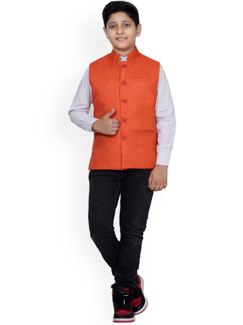 BAESD Boys Mandarin Collar Nehru Jacket - Image 6