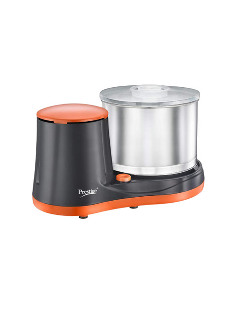Prestige PWG 07 Black & Orange 200W Wet Grinder with Stainless Steel Drum - Image 2