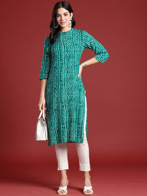 Anouk Bandhani Dyed Kurta - Image 6