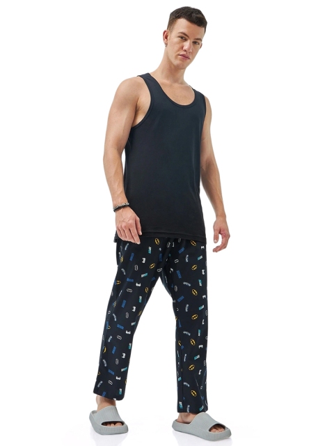 Bewakoof Men Printed Cotton Lounge Pants - Image 5