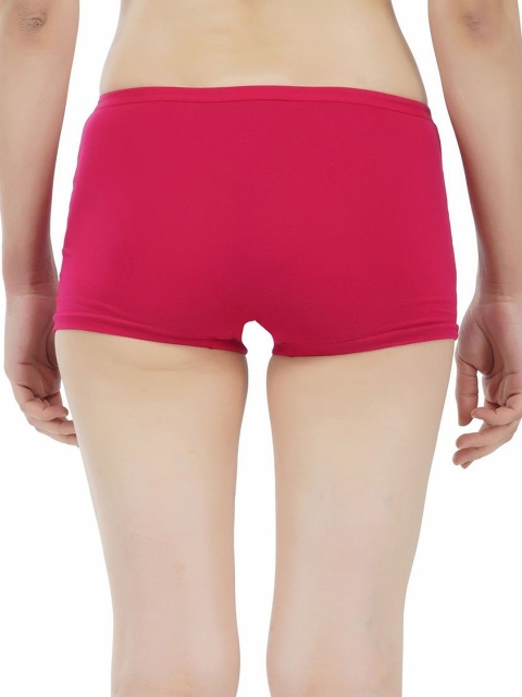 arLa APPAREL Women Pack Of 4 Seamless Pure-Cotton Boy Shorts - Image 4