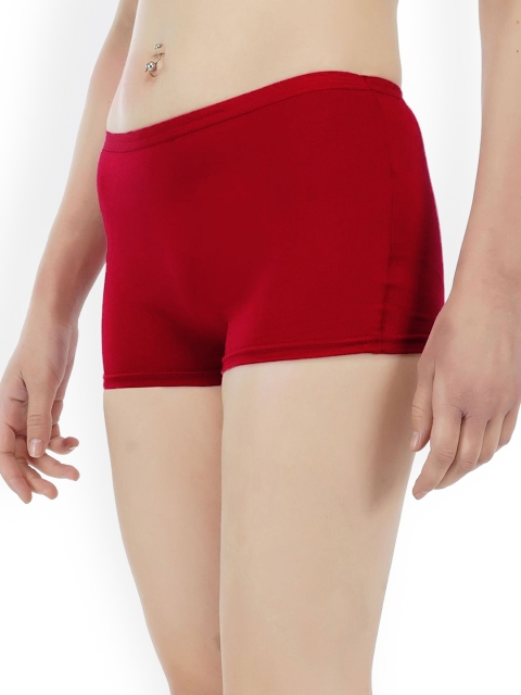 arLa APPAREL Women Pack Of 5 Seamless Pure Cotton Boy Shorts - Image 3