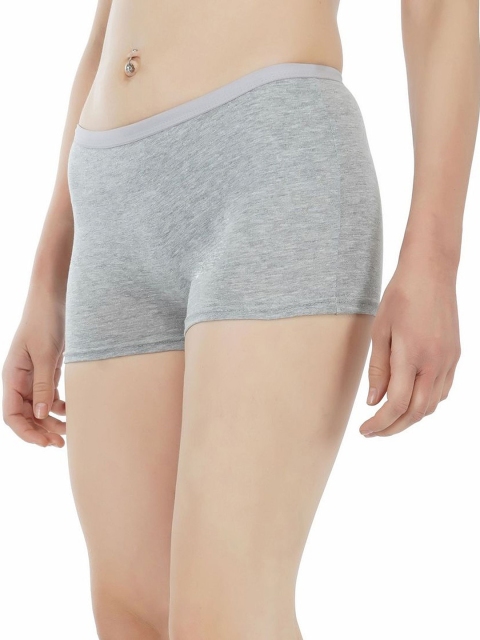arLa APPAREL Pack Of 3 Boy Shorts (P3)_BoyShort-Black_Grey_Black - Image 3