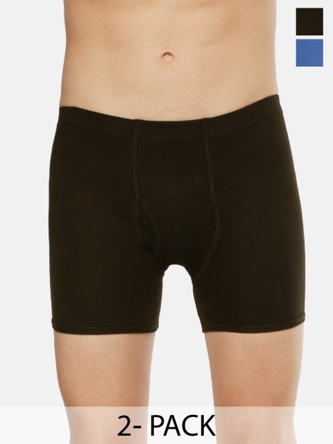 Dollar Lehar Mens Combed Cotton Trunk - Pack of 2 - Assorted