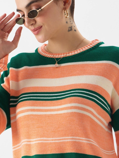 The Souled Store Striped Pullover Sweater - Image 2